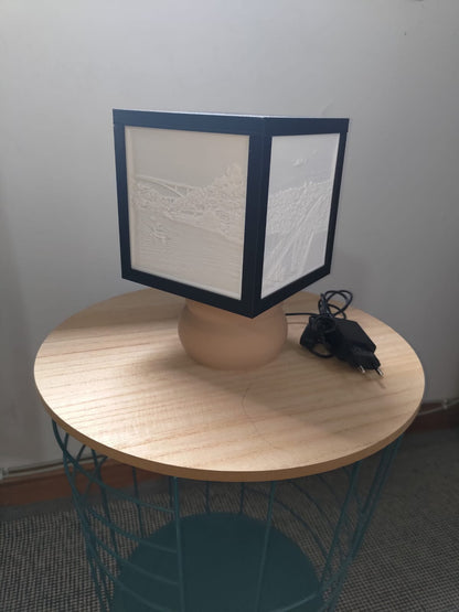 Candeeiro personalizado com 4 fotos/imagens