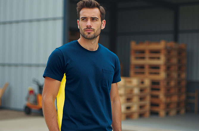 T-shirt Bicolor V2 (Com bolso)